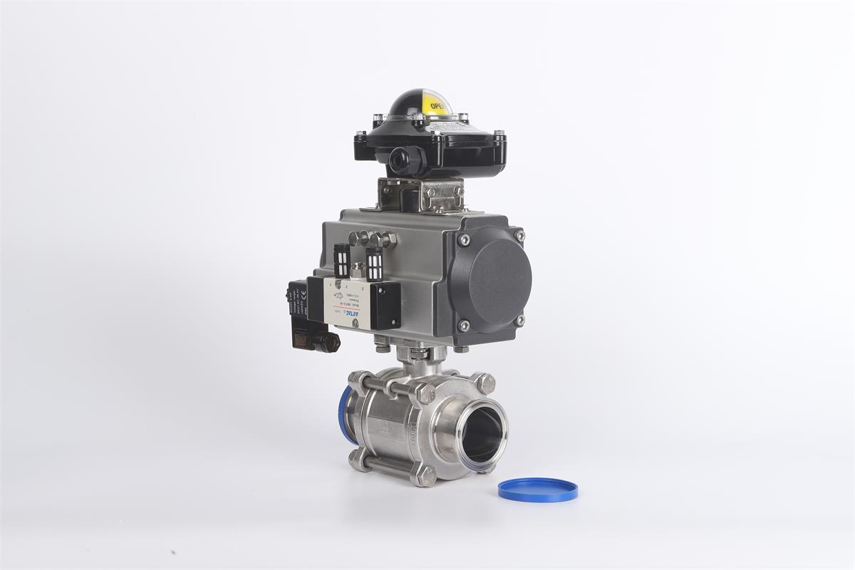 Hongtaivalve-pneumatic ball valve-size dn15-dn150-HTV-BV017