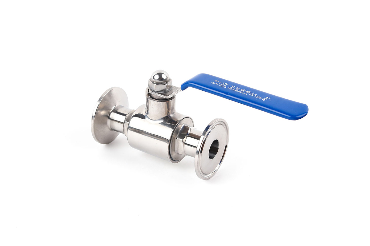 Hongtaivalve-Sanitary straight tri-clamp full port ball valve-size dn15-dn150-HTV-BV014