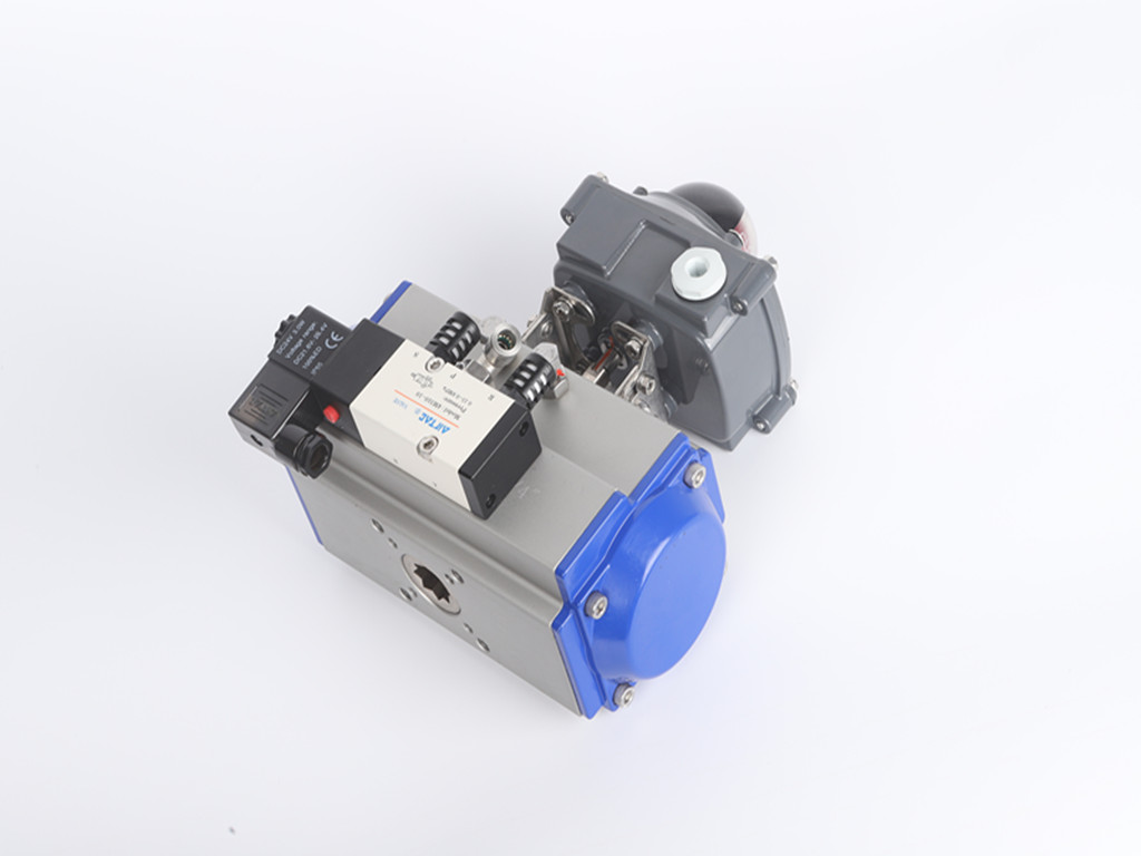 HongTaivalve-Aluminium pneumatic actuator with acessories(limit switch/solenoid valve)-size dn15-dn150-HTV-APA001