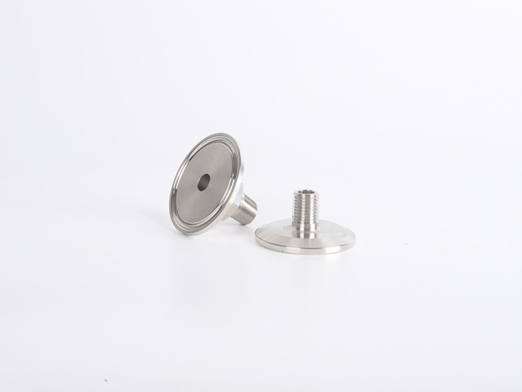 HongTaivalve-Sanitary food grade Tri-clamp Ferrule to 1/4" MNPT-size dn15-dn150-HTV-TCF002