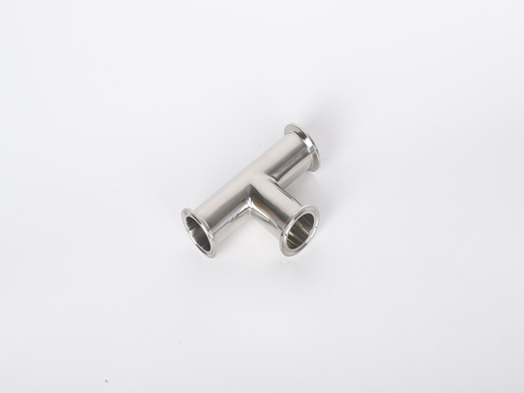 HongTaivalve-Sanitary stainless steel 304 316L Pipeline clamp equal Tee-size dn15-dn150-HTV-PC003