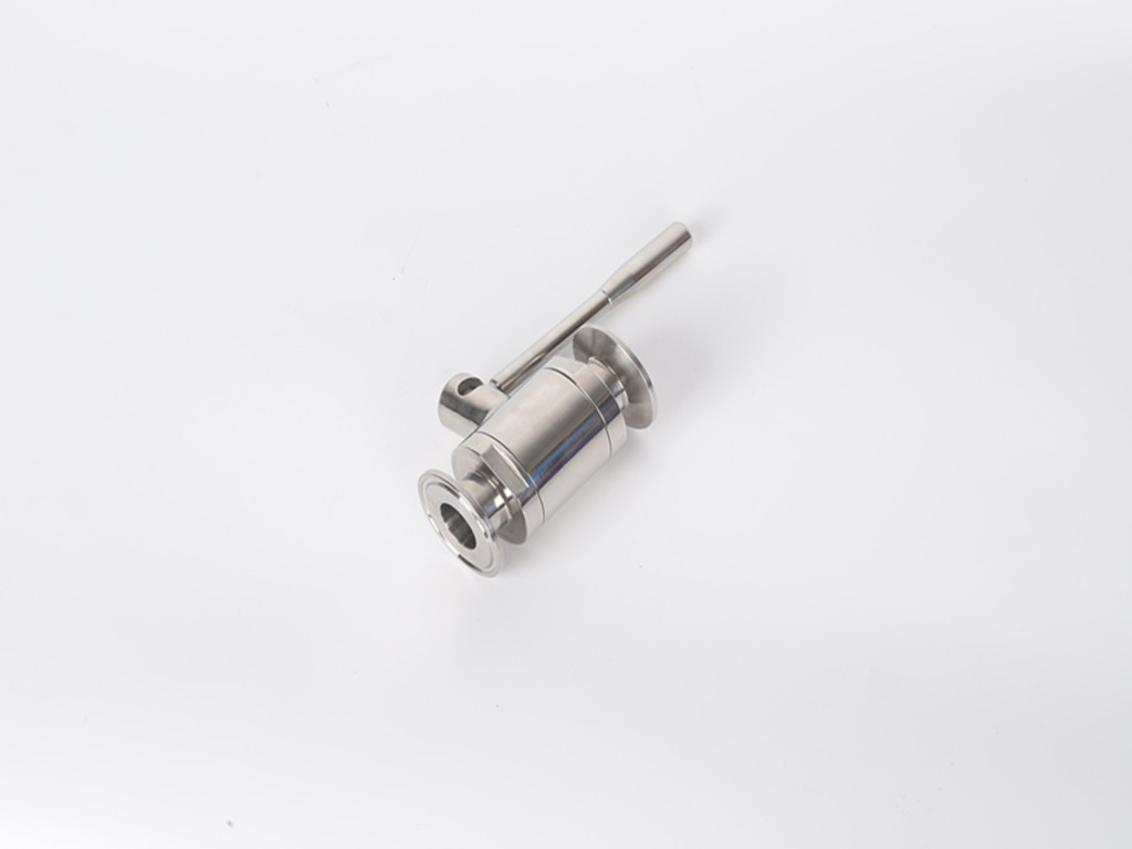 Hongtai-Sanitary stainless steel new type straight ball valve-size 19mm-133mm-HTV-BV008