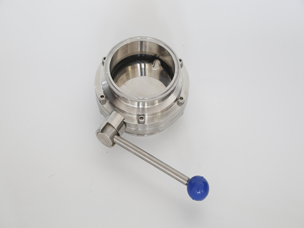 Hongtaivalve-sanitary food grade clamped butterfly valve-size dn15-dn150-HTV-BUV003