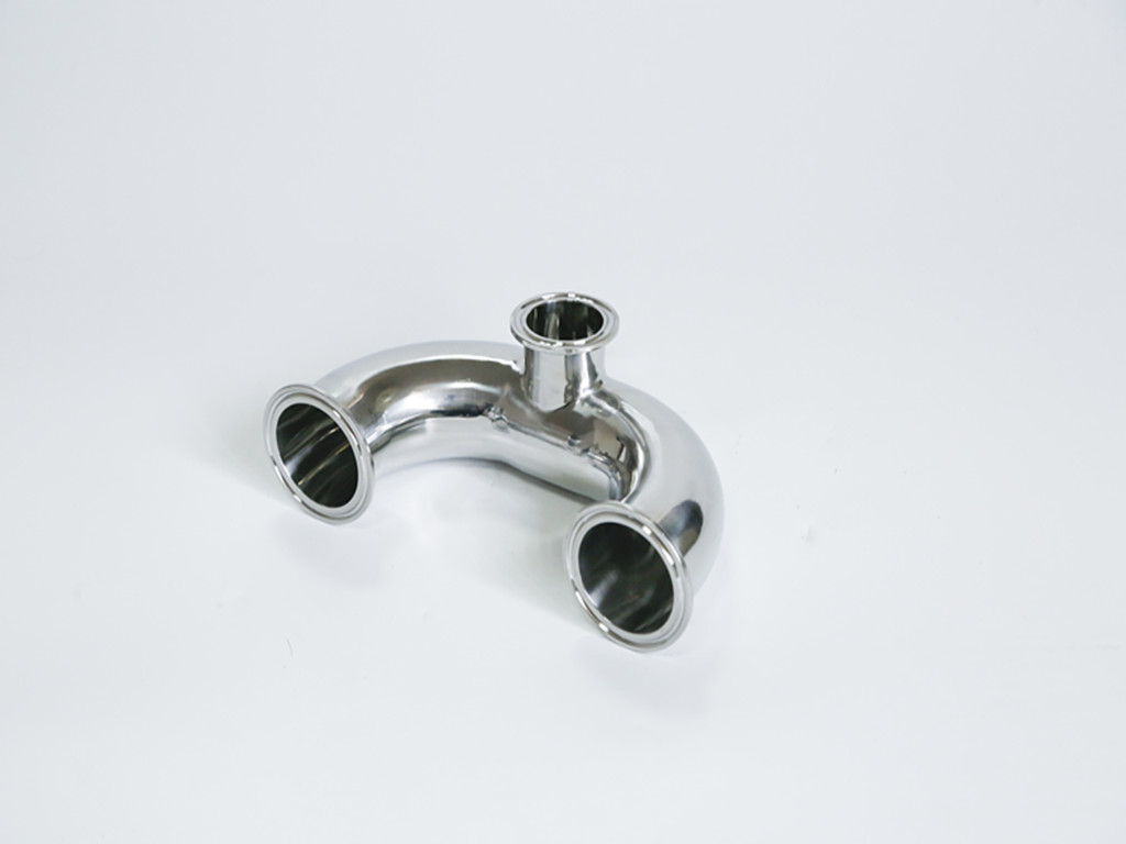 HongTaivalve-Sanitary stainless steel 304 316L U shape  clamp Tee-size dn15-dn150-HTV-SSCT002