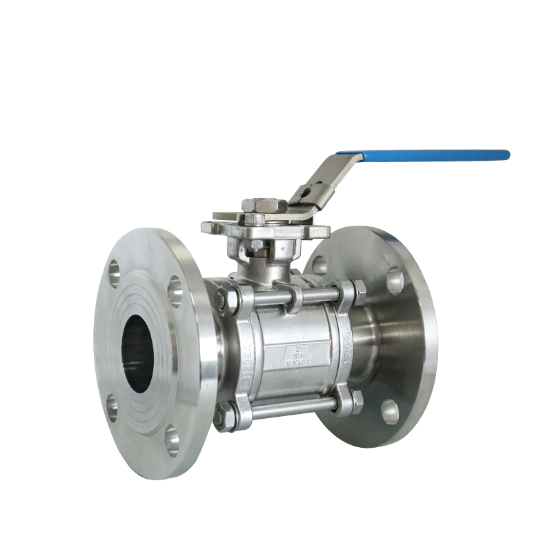 Hongtaivalve-Stainless Steel Three-Piece Flanged Ball Valve-size DN15-DN150-HTV-BV019